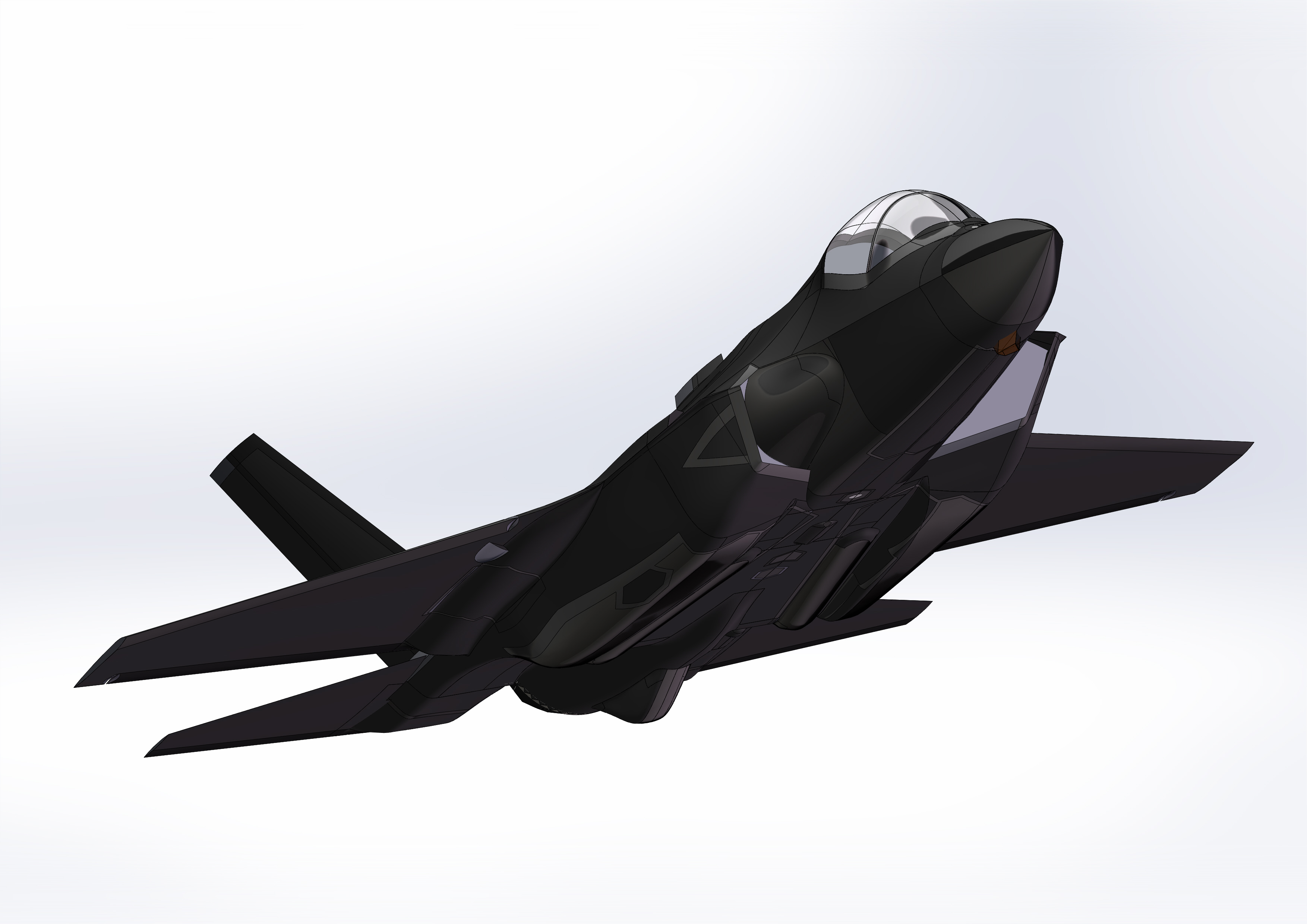 F-35A lightning-ii战斗机模型3D图纸 STEP格式